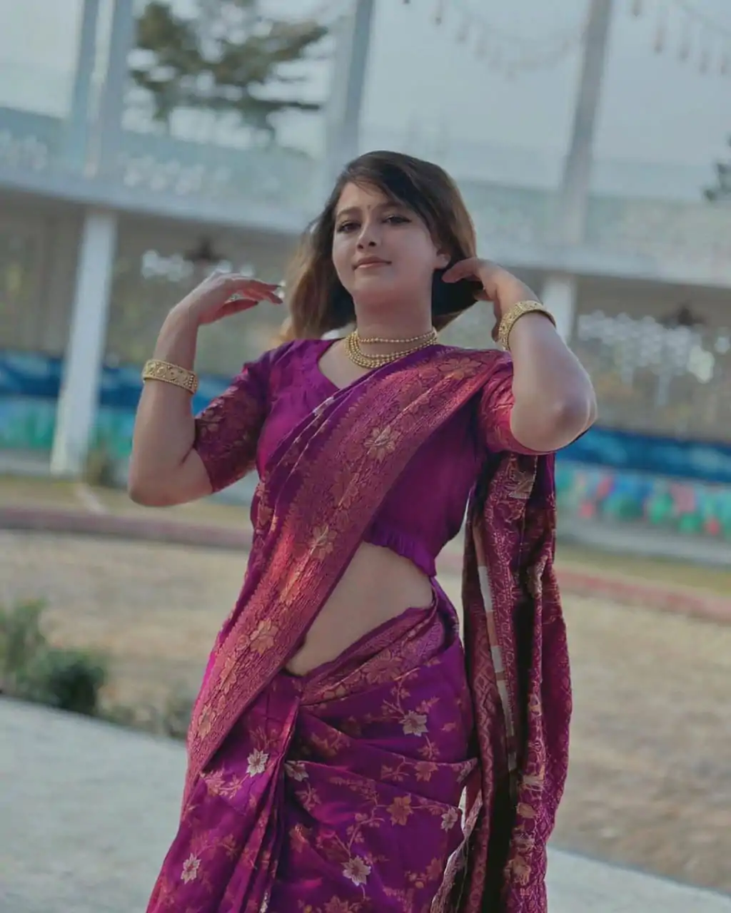 DDF Purple Flower Color Banarasi Soft Silk Ordinary Design Saree Casual, Party Wear, Events, Festivals Etc. Expected Delivery 4-6 Working Days 1499/- Only | Designer Sarees, Embroidered Sarees, Sarees, Bollywood Sarees, Creative Sarees, Ethnic Saree, Modern Digital sarees, Party Wear Sarees