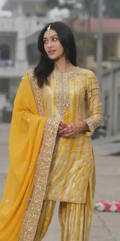 SSR 480 Yellow Color Chinnon Embroidery Sequence Salwar Suit Wedding, Party, Festive, Events Expected Delivery 4-6 Working Days @ 2499/- | Casual Suits, Jump Suits, Salwar suit, Creative suits, Designer Suits, Palazzo Suits, Party Wear Suits, Patiala Suits, Straight Suits