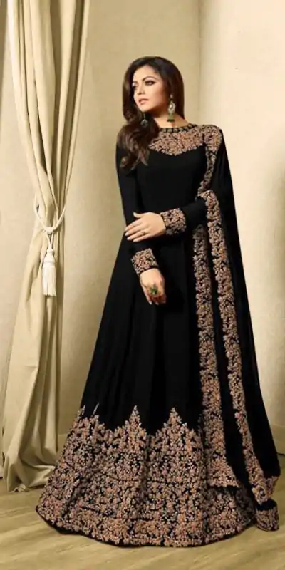 FC TL 1701 Black Color Georgette Cording Embroidery Sharara Suit Wedding, Party, Festive Expected Delivery 4-6 Working Days  @1749/- | Casual Suits, Jump Suits, Salwar suit, Creative suits, Designer Suits, Palazzo Suits, Party Wear Suits, Patiala Suits, Straight Suits