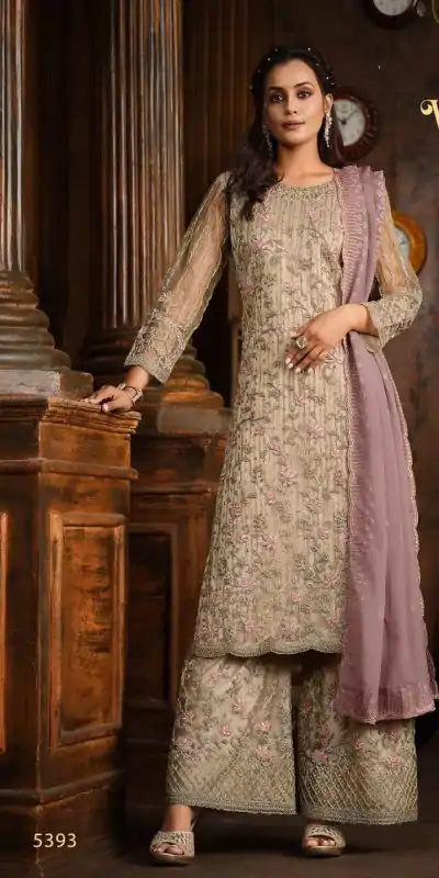 FC Vippul 5393 Cream Color Heavy Net Coding Sequence Embroidery Salwar Suit Wedding, Party, Festive events, Expected Delivery  4-6 Working Days @2849 | Casual Suits, Salwar suit, Creative suits, Designer Suits, Palazzo Suits, Party Wear Suits, Patiala Suits, Straight Suits