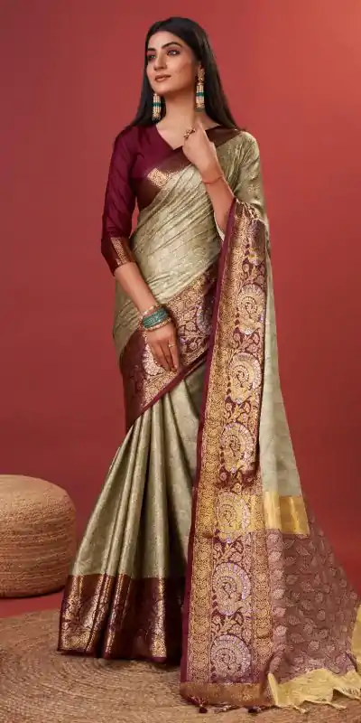 MB 3259 Golden Color Rich Cotton Jacquard Silk Saree Casual, Wedding, Party, Festival, Events, Etc. Expected Delivery 4-6 Working Days @1499/- | Designer Sarees, Embroidered Sarees, Sarees, Bollywood Sarees, Creative Sarees, Ethnic Saree, Modern Digital sarees, Party Wear Sarees