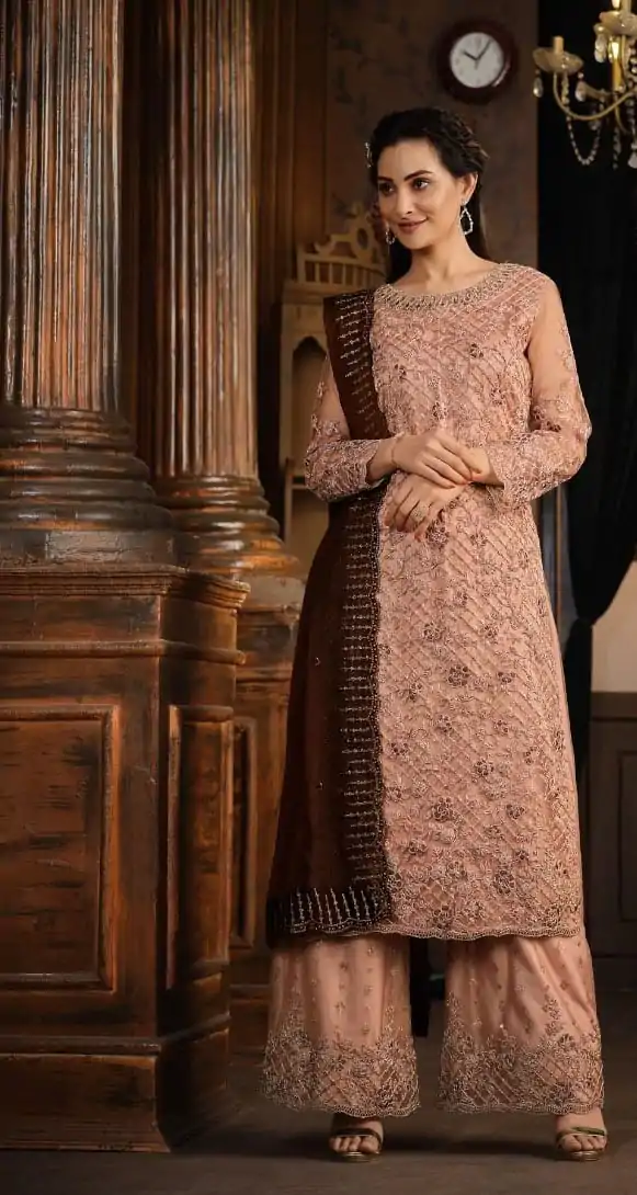 FC Vippul 5394 Onion Color Heavy Net Coding Sequence Embroidery Salwar Suit Wedding, Party, Festive events, Expected Delivery  4-6 Working Days @2849 | Casual Suits, Salwar suit, Creative suits, Designer Suits, Palazzo Suits, Party Wear Suits, Patiala Suits, Straight Suits