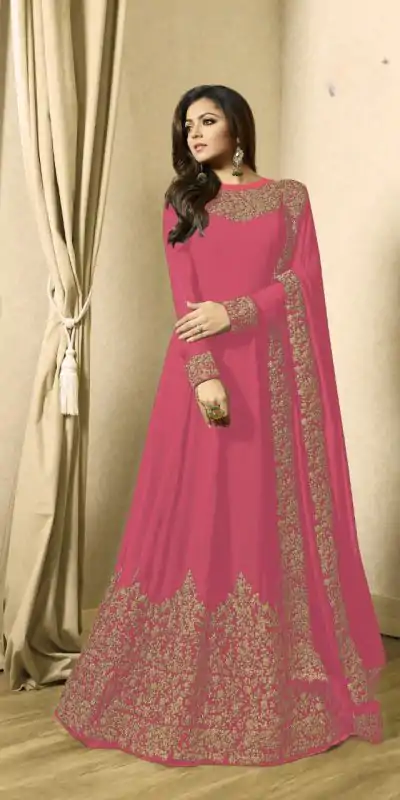 FC TL 1701 Pink Color Georgette Cording Embroidery Sharara Suit Wedding, Party, Festive Expected Delivery 4-6 Working Days  @1749/- | Casual Suits, Jump Suits, Salwar suit, Creative suits, Designer Suits, Palazzo Suits, Party Wear Suits, Patiala Suits, Straight Suits