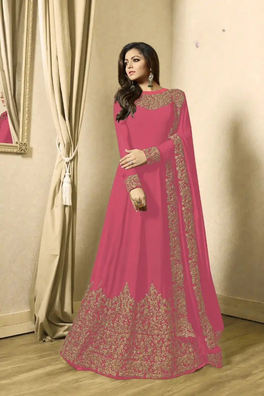 FC TL 1701 Pink Color Georgette Cording Embroidery Sharara Suit Wedding, Party, Festive Expected Delivery 4-6 Working Days  @1749/- | Casual Suits, Jump Suits, Salwar suit, Creative suits, Designer Suits, Palazzo Suits, Party Wear Suits, Patiala Suits, Straight Suits