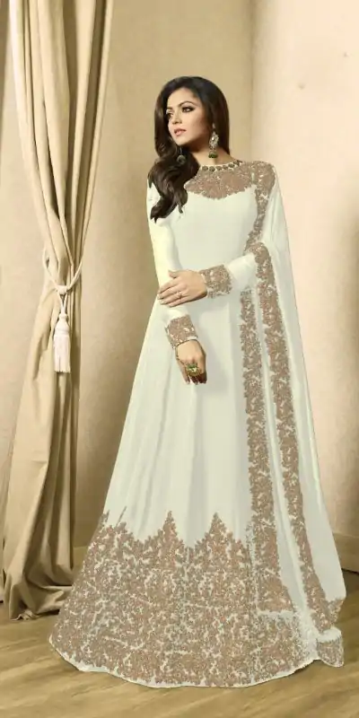 FC TL 1701 White Color Georgette Cording Embroidery Sharara Suit Wedding, Party, Festive Expected Delivery 4-6 Working Days  @1749/- | Casual Suits, Jump Suits, Salwar suit, Creative suits, Designer Suits, Palazzo Suits, Party Wear Suits, Patiala Suits, Straight Suits