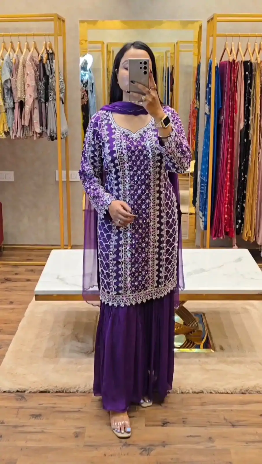 1RTC 5722 Violet Color Chinon Silk Thread With Sequence Salwar Suit Wedding, Party, Festive, Events Etc. Expected Delivery 4-6 Working Days @2149/- | Casual Suits, Jump Suits, Salwar suit, Creative suits, Designer Suits, Palazzo Suits, Party Wear Suits, Patiala Suits, Straight Suits
