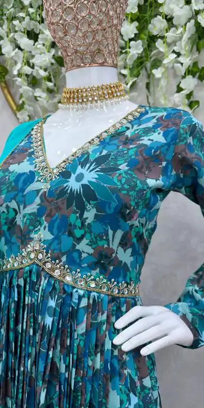 RTC 5649 Blue Color Maslin Silk Digital Printed Salwar Suit Wedding, Party, Festive, Events Etc. Expected Delivery 4-6 Working Days @2049/- | Casual Suits, Jump Suits, Salwar suit, Creative suits, Designer Suits, Palazzo Suits, Party Wear Suits, Patiala Suits, Straight Suits