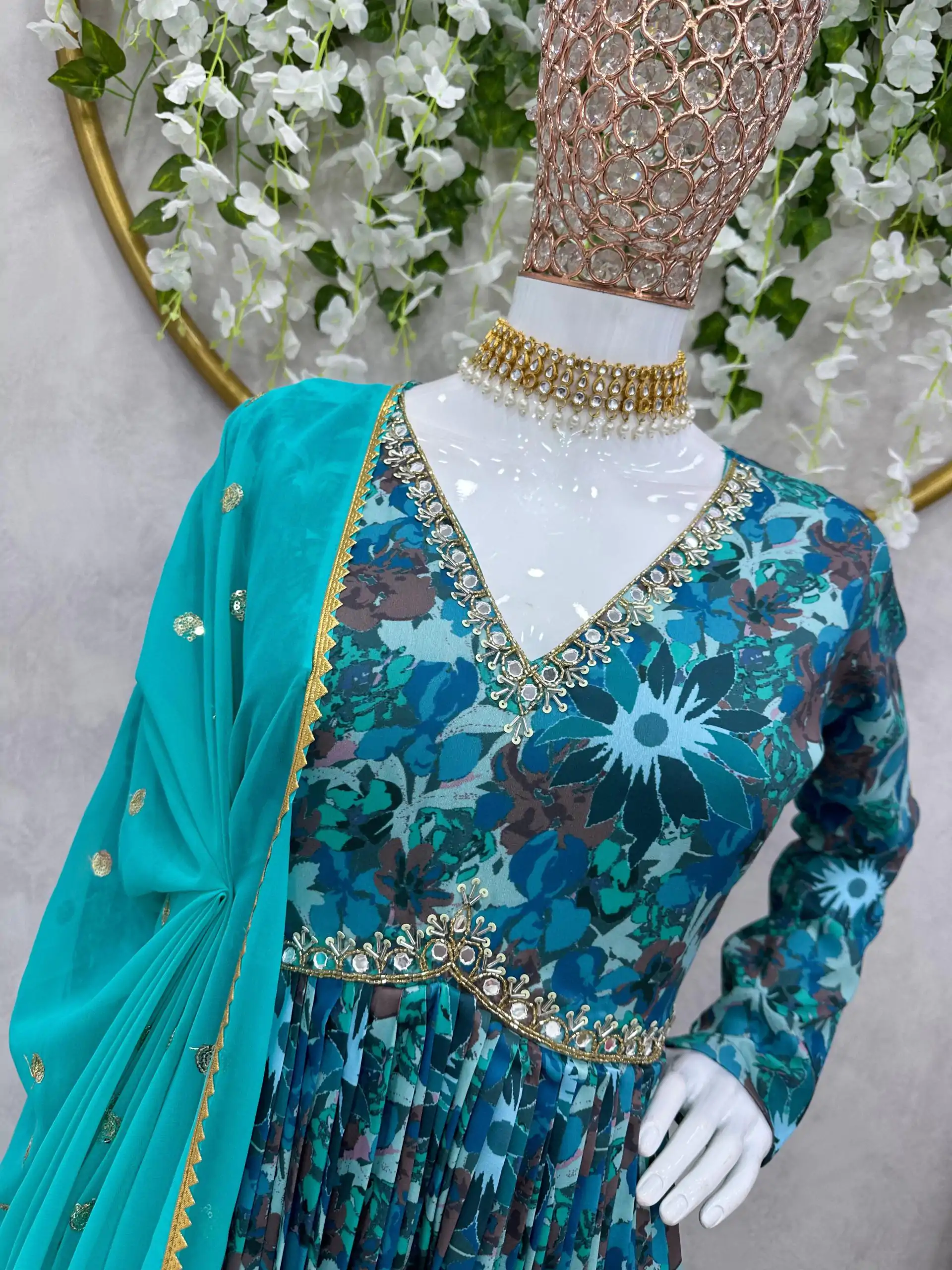 RTC 5649 Blue Color Maslin Silk Digital Printed Salwar Suit Wedding, Party, Festive, Events Etc. Expected Delivery 4-6 Working Days @2049/- | Casual Suits, Jump Suits, Salwar suit, Creative suits, Designer Suits, Palazzo Suits, Party Wear Suits, Patiala Suits, Straight Suits