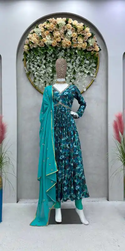 RTC 5649 Blue Color Maslin Silk Digital Printed Salwar Suit Wedding, Party, Festive, Events Etc. Expected Delivery 4-6 Working Days @2049/- | Casual Suits, Jump Suits, Salwar suit, Creative suits, Designer Suits, Palazzo Suits, Party Wear Suits, Patiala Suits, Straight Suits