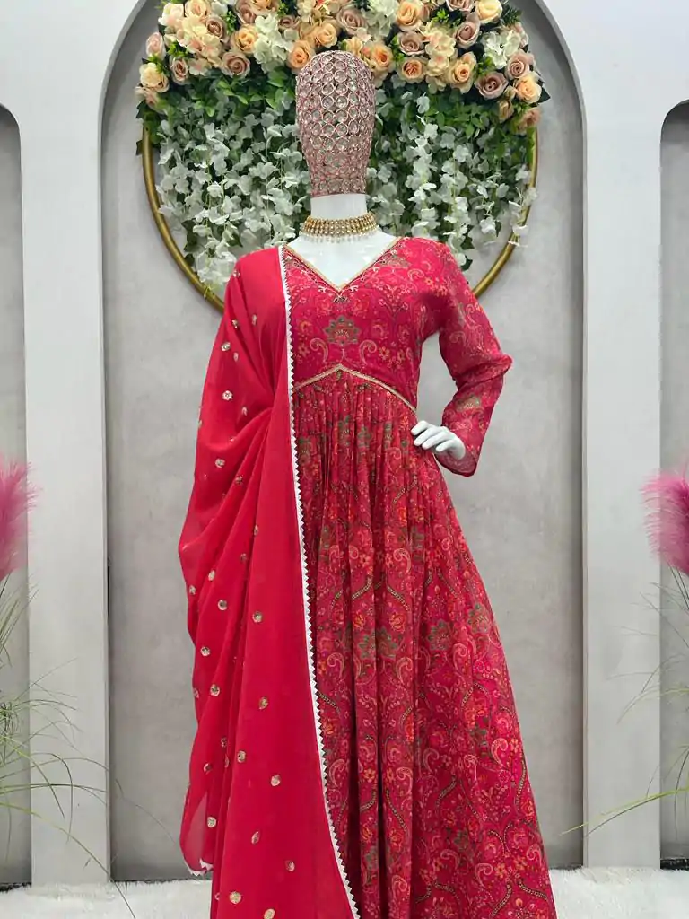 RTC 5575 Pink Color Foix Georgette Digital Printed Salwar Suit Wedding, Party, Festive, Events Etc. Expected Delivery 4-6 Working Days @2049/- | Casual Suits, Salwar suit, Creative suits, Designer Suits, Palazzo Suits, Party Wear Suits, Patiala Suits, Straight Suits