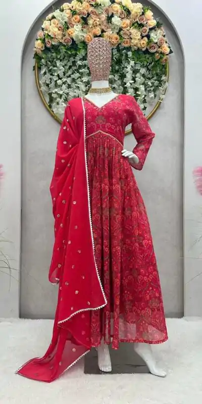 RTC 5575 Pink Color Foix Georgette Digital Printed Salwar Suit Wedding, Party, Festive, Events Etc. Expected Delivery 4-6 Working Days @2049/- | Casual Suits, Salwar suit, Creative suits, Designer Suits, Palazzo Suits, Party Wear Suits, Patiala Suits, Straight Suits