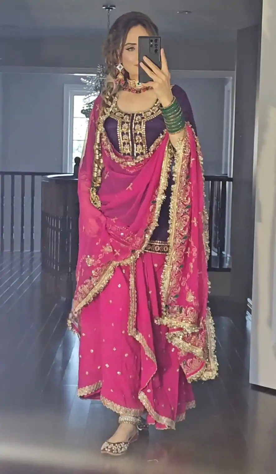 NF 1226 Purple & Pink Color Georgette Embroidery Salwar Suit Casual, Wedding, Party, Festive, Events . Expected Delivery  4-6 Working Days @2199 | Casual Suits, Salwar suit, Creative suits, Designer Suits, Palazzo Suits, Party Wear Suits, Patiala Suits, Straight Suits