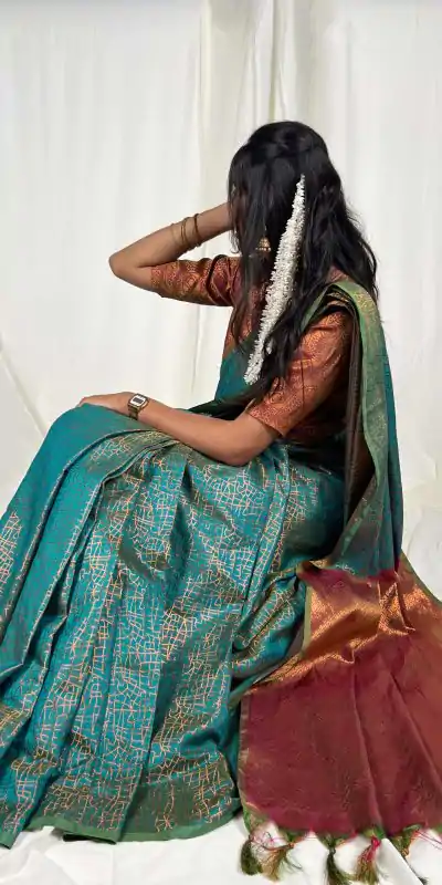 YNF 7415 Teal Color Kanchi Weaves Zari Weaving Work Saree Casual Party Wear, Wedding, Events Etc. Expected Delivery 4-6 Working Days @1749 | Designer Sarees, Embroidered Sarees, Sarees, Bollywood Sarees, Creative Sarees, Ethnic Saree, Modern Digital sarees, Party Wear Sarees