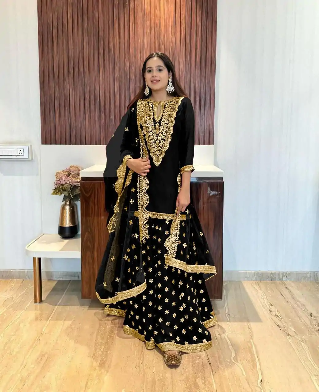 NSR 784 Black Color Georgette Embroidery Sequence Mirror Hand Work Salwar Suit Casual, Party Festive, Events Etc. Expected Delivery 4-6 Working Days @2050/ | Casual Suits, Jump Suits, Salwar suit, Creative suits, Designer Suits, Palazzo Suits, Party Wear Suits, Patiala Suits, Straight Suits