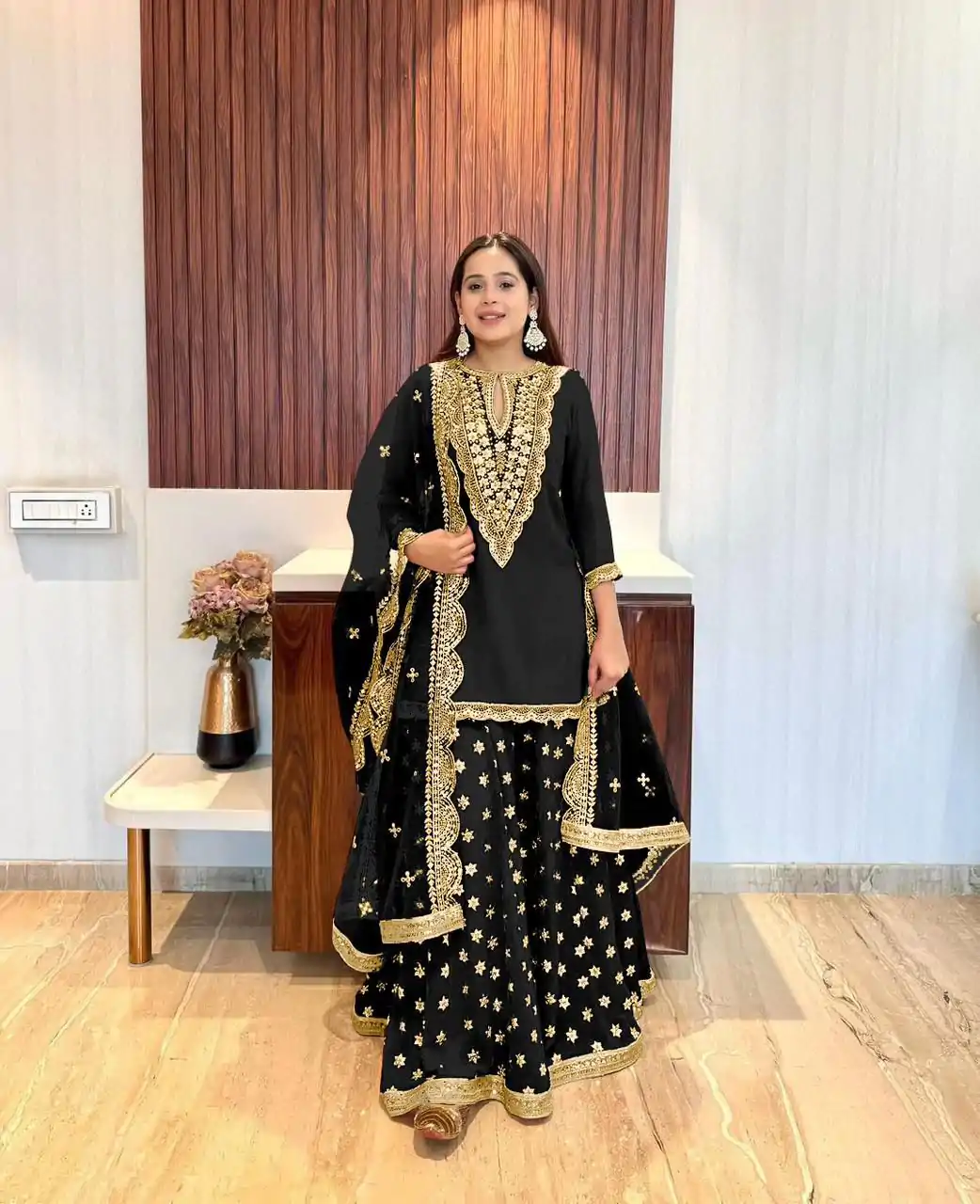 NSR 784 Black Color Georgette Embroidery Sequence Mirror Hand Work Salwar Suit Casual, Party Festive, Events Etc. Expected Delivery 4-6 Working Days @2050/ | Casual Suits, Jump Suits, Salwar suit, Creative suits, Designer Suits, Palazzo Suits, Party Wear Suits, Patiala Suits, Straight Suits