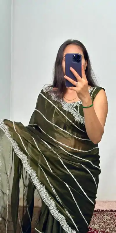 ST 476 Mehndi Color Burberry Blooming Embroidery Zari Saree Casual, Wedding, Party, Festive, Events Etc. Expected Delivery 4-6 Working Days @1899/- | Designer Sarees, Embroidered Sarees, Sarees, Bollywood Sarees, Creative Sarees, Ethnic Saree, Modern Digital sarees, Party Wear Sarees