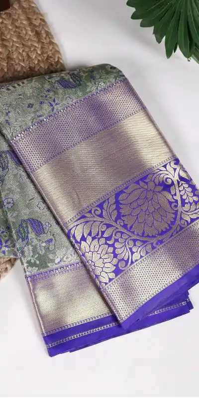 YNF 7414 Pista Color Jacquard Silk Zari Weaving Work Saree Casual Party Wear, Wedding, Events Etc. Expected Delivery 4-6 Working Days @3499/- | Designer Sarees, Embroidered Sarees, Sarees, Bollywood Sarees, Creative Sarees, Ethnic Saree, Modern Digital sarees, Party Wear Sarees