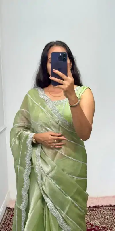 ST 476 Pista Green Color Burberry Blooming Embroidery Zari Saree Casual, Wedding, Party, Festive, Events Etc. Expected Delivery 4-6 Working Days @1899/- | Designer Sarees, Embroidered Sarees, Sarees, Bollywood Sarees, Creative Sarees, Ethnic Saree, Modern Digital sarees, Party Wear Sarees