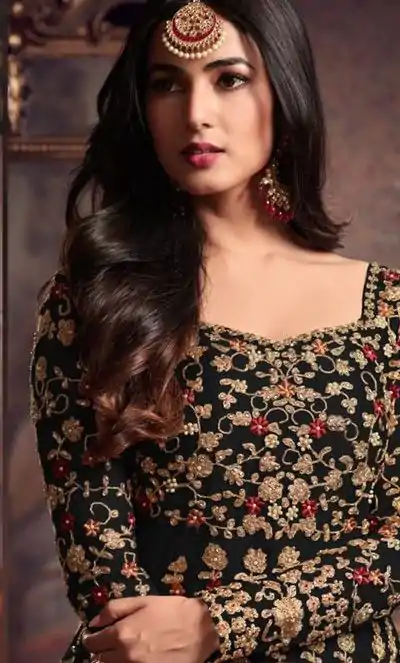 FC 5608 Black Color Heavy Net Embroidery Sequence Salwar Suit Wedding, Party, Festive events, etc.  Expected Delivery  4-6 Working Days @3199/- | Casual Suits, Jump Suits, Salwar suit, Creative suits, Designer Suits, Palazzo Suits, Party Wear Suits, Patiala Suits, Straight Suits