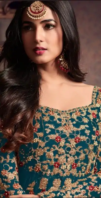 FC 5608 Peacock Blue Color Heavy Net Embroidery Sequence Salwar Suit Wedding, Party, Festive events, etc.  Expected Delivery  4-6 Working Days @3199/- | Casual Suits, Jump Suits, Salwar suit, Creative suits, Designer Suits, Palazzo Suits, Party Wear Suits, Patiala Suits, Straight Suits