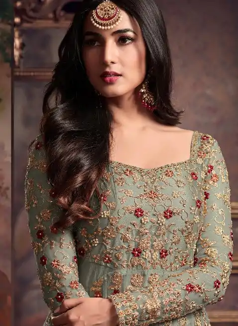 FC 5608 Pista Color Heavy Net Embroidery Sequence Salwar Suit Wedding, Party, Festive events, etc.  Expected Delivery  4-6 Working Days @3199/- | Casual Suits, Jump Suits, Salwar suit, Creative suits, Designer Suits, Palazzo Suits, Party Wear Suits, Patiala Suits, Straight Suits