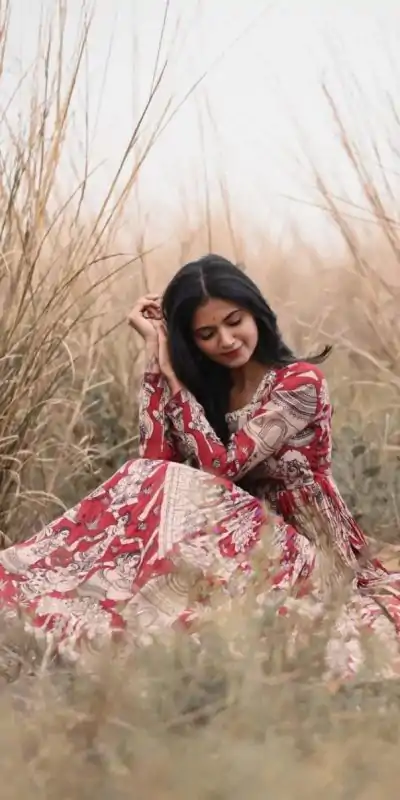 PC 363 Red Color Chant Crepe Kalamkari printed Work Gown Casual, Party Wear, Events, Festivals Wear Etc. Expected Delivery 4-6 Working Days @2029/- | Gowns, Bollywood Gowns, Creative Gowns, Designer Gowns, Embroidered Gowns, Party Wear Gowns