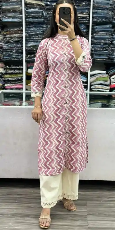 MJF 628 Purple Color Cameric Cotton Wid Stitch Button Kurti Wedding, Party, Festive, Events Etc. Expected 4-6 Working Days @1399/- | Kurti, Bollywood Kurti, Creative Kurtis, Designer Kurti, Party Wear Kurti, Selfie Kurti, Straight Suits