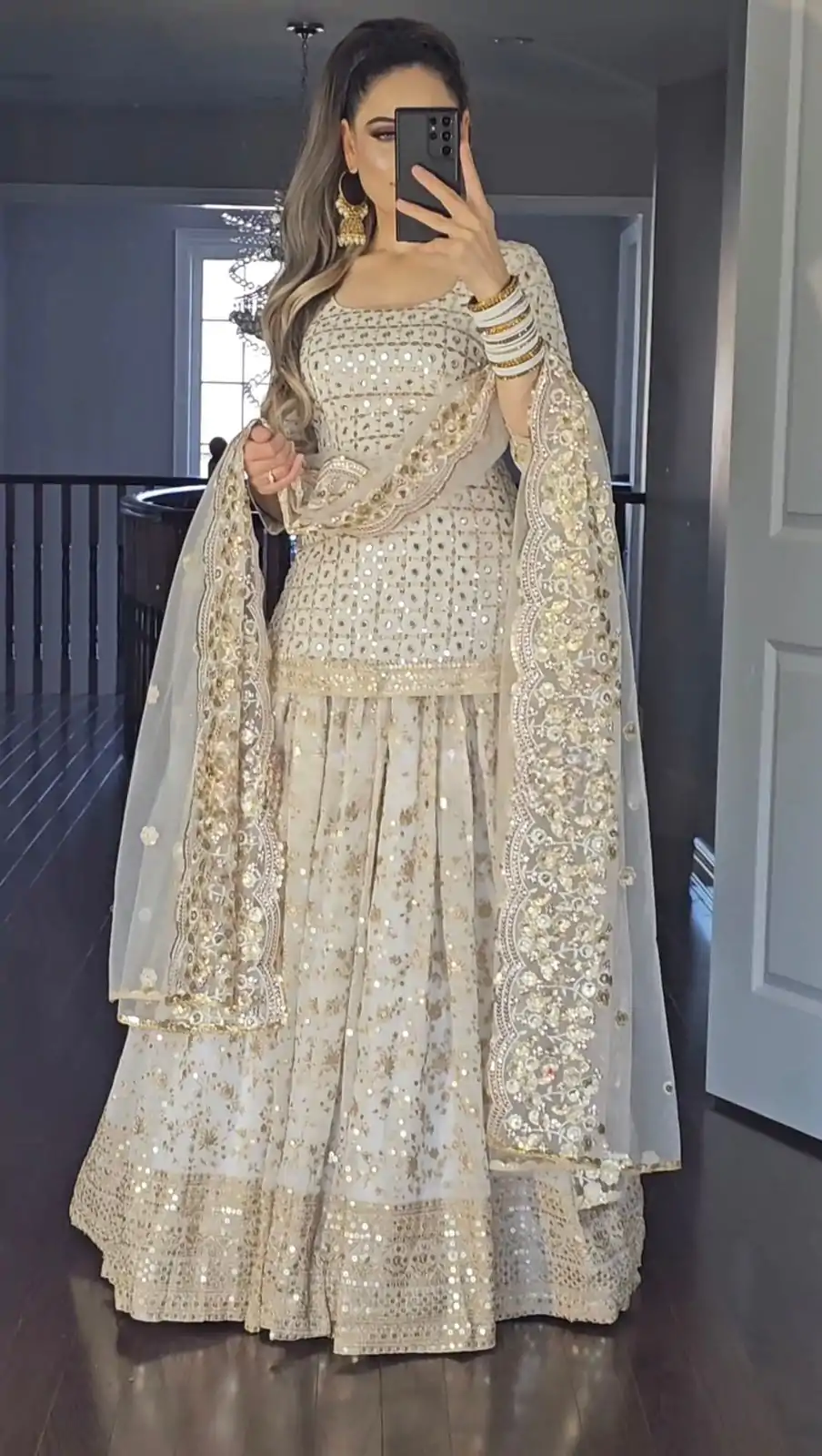 MF 418 Golden Color Sequence Multi Needle Work Lehenga Choli Wedding, Party, Festive, Events Etc. Expected 4-6 Working Days @2199/- | Casual Suits, Salwar suit, Creative suits, Designer Suits, Palazzo Suits, Party Wear Suits, Patiala Suits, Straight Suits