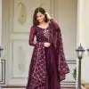 Ram 022 Purple Color Rangoli Sequence Embroidery Gown Casual, Wedding, Festive, Events Expected Delivery 4-6 Working Days @2099/- | Gowns, Bollywood Gowns, Creative Gowns, Designer Gowns, Embroidered Gowns, Party Wear Gowns