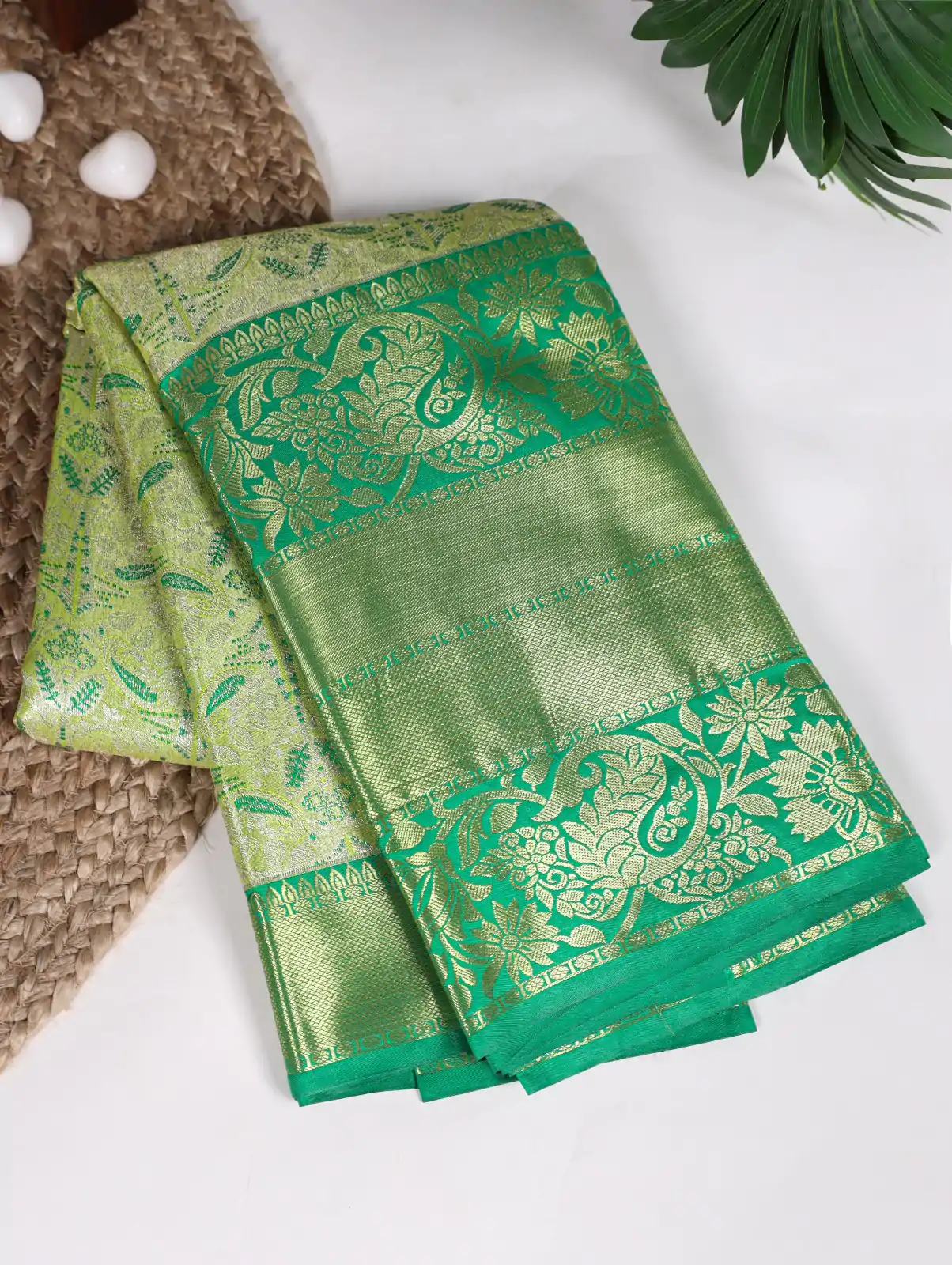 YNF 7415 Green Color Jacquard Silk Zari Weaving Work Saree Casual Party Wear, Wedding, Events Etc. Expected Delivery 4-6 Working Days @3999 | Designer Sarees, Embroidered Sarees, Sarees, Bollywood Sarees, Creative Sarees, Ethnic Saree, Modern Digital sarees, Party Wear Sarees