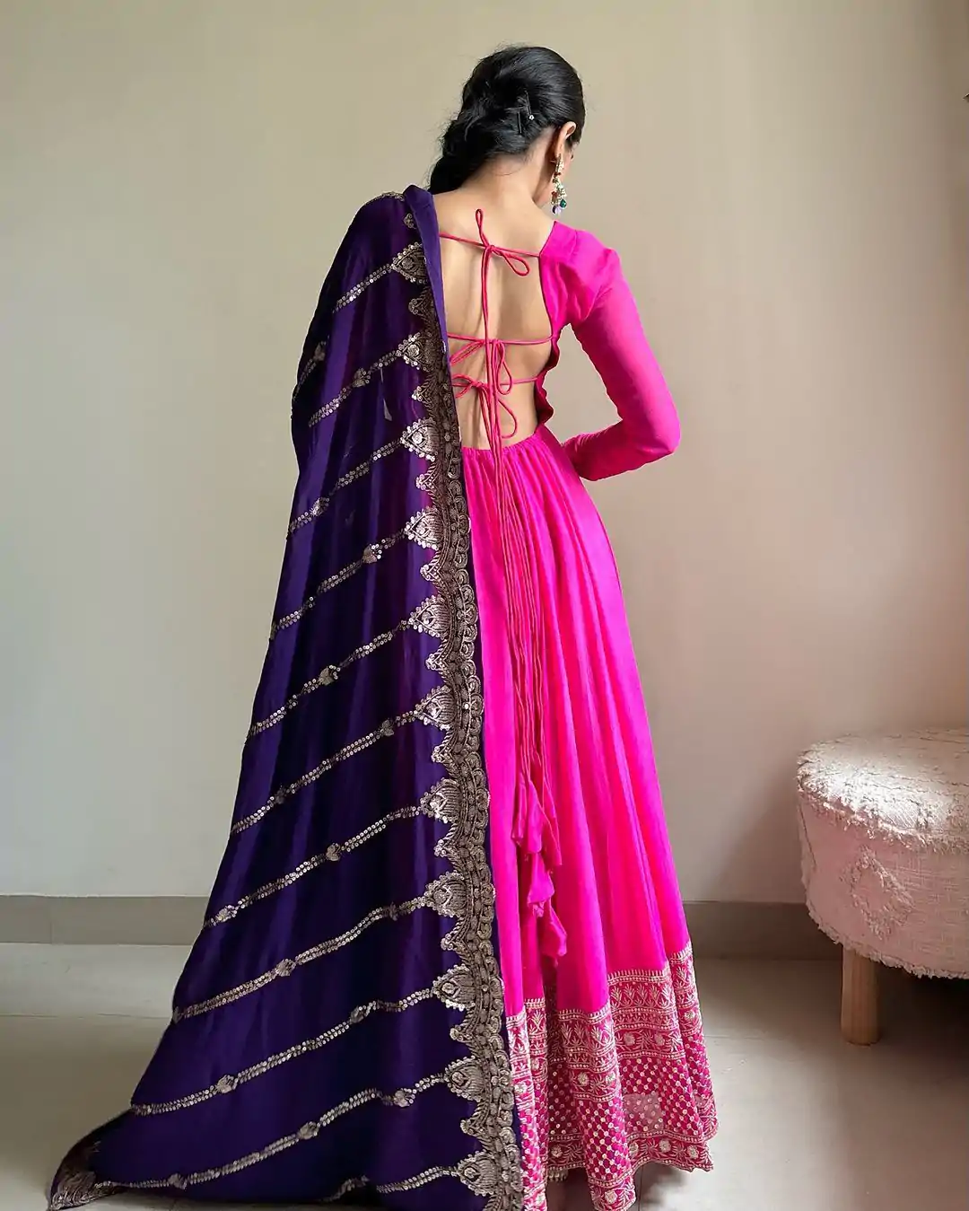 RTC 5734 Pink Color Georgette Thread Sequence Anarkali Suit Casual, Wedding, Party, Festive, Events. Expected Delivery 4-6 Working Days @2149/- | Anarkali Suits, Bollywood Anarkali, Creative-Anarkali, Designer Anarkali, Embroidered Anarkali, Party Wear Anarkali