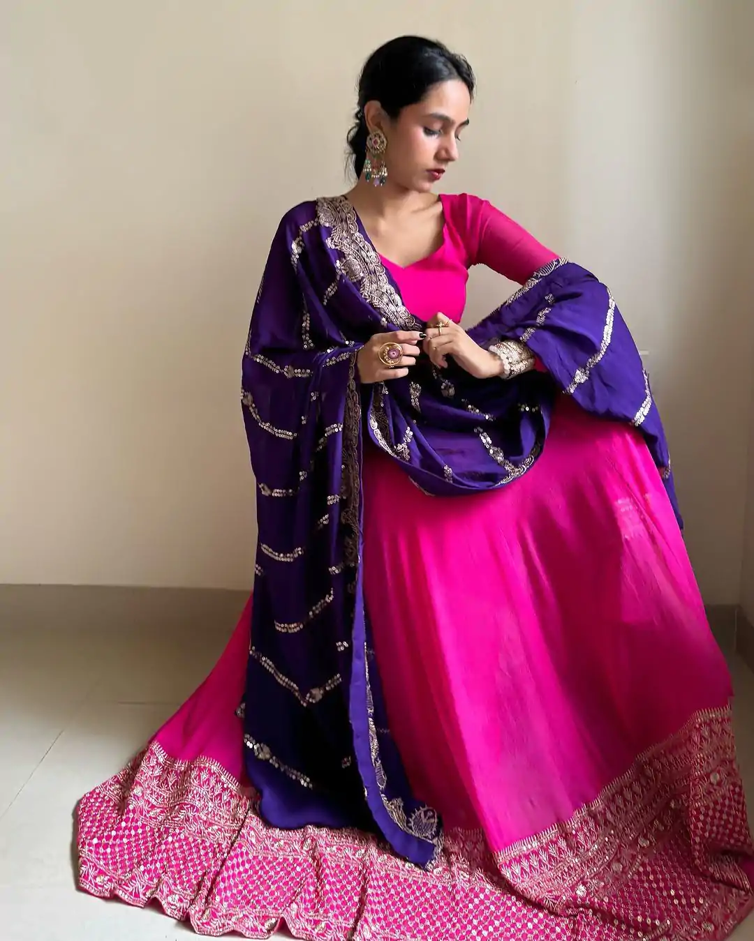 RTC 5734 Pink Color Georgette Thread Sequence Anarkali Suit Casual, Wedding, Party, Festive, Events. Expected Delivery 4-6 Working Days @2149/- | Anarkali Suits, Bollywood Anarkali, Creative-Anarkali, Designer Anarkali, Embroidered Anarkali, Party Wear Anarkali