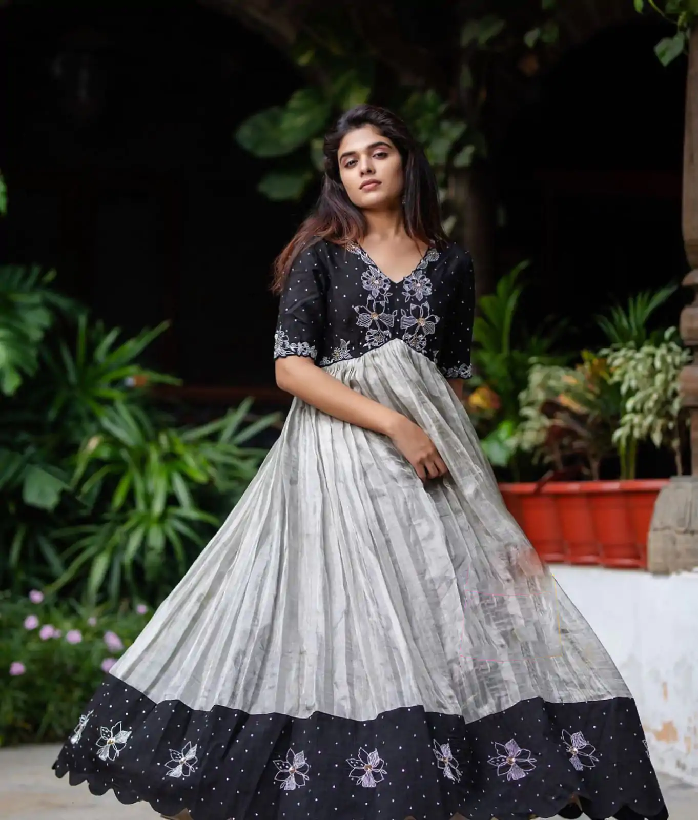 PC 277 White Color Choline Embroidery Sequence Gown Casual, Party Wear, Events, Festivals Wear Etc. Expected Delivery 4-6 Working Days @1929/- | Gowns, Bollywood Gowns, Creative Gowns, Designer Gowns, Embroidered Gowns, Party Wear Gowns