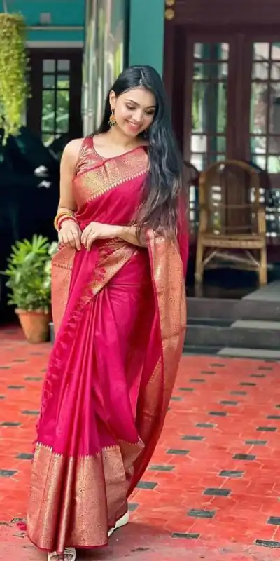 KP 3042 Pink Color Soft Lichi Silk Jacquard On All Over Saree Casual, Party Wear, Wedding, Events Etc. Expected Delivery 4-6 Working Days @1349/- | Designer Sarees, Embroidered Sarees, Sarees, Bollywood Sarees, Creative Sarees, Ethnic Saree, Modern Digital sarees, Party Wear Sarees