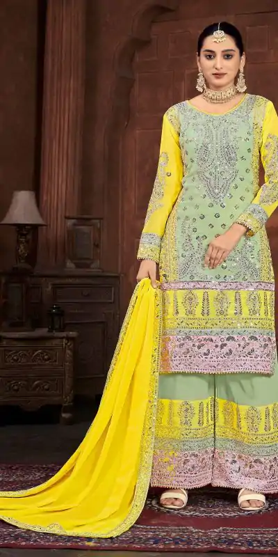 NSR 796 Blue Color Heavy Georgette Embroidery Salwar Suit Casual, Party Festive, Events Etc. Expected Delivery 4-6 Working Days @2099/ | Casual Suits, Jump Suits, Salwar suit, Creative suits, Designer Suits, Palazzo Suits, Party Wear Suits, Patiala Suits, Straight Suits