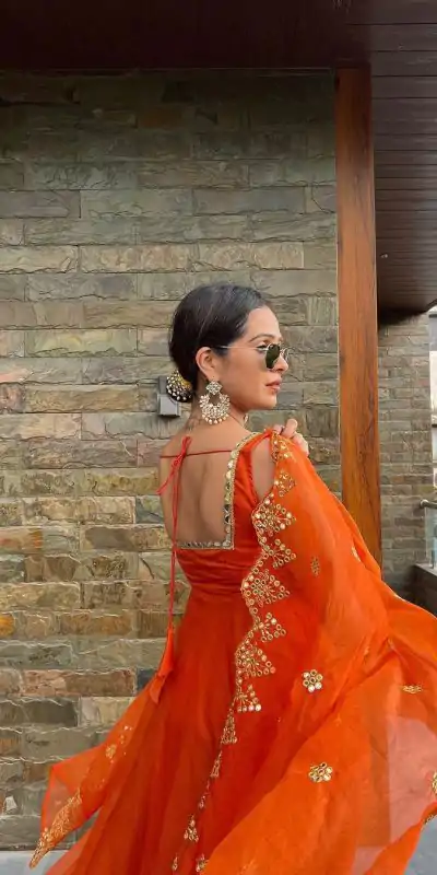 RTC 5625(A) Orange Color Georgette Coin Lace Border Salwar Suit Wedding, Party, Festive, Events Etc. Expected Delivery 4-6 Working Days @1899/- | Casual Suits, Jump Suits, Salwar suit, Creative suits, Designer Suits, Palazzo Suits, Party Wear Suits, Patiala Suits, Straight Suits