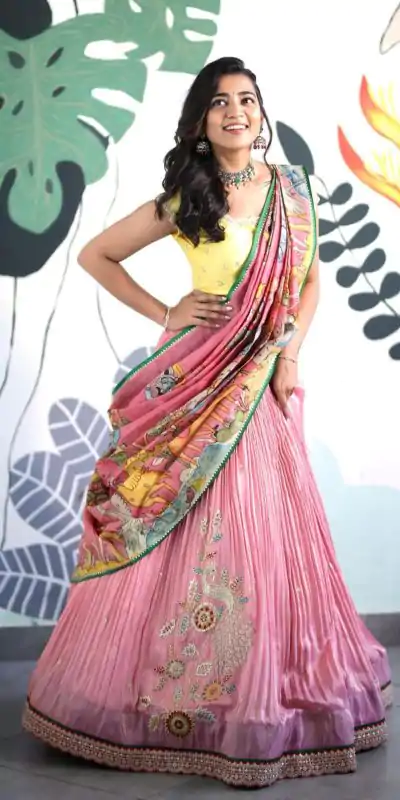 PC 383 Pink  Color Chinon Embroidery Thread Lehenga Choli Casual, Party Wear, Events, Festivals Wear Expected Delivery 4-6 Working Days @2329/- | Lehenga, Bollywood Lehenga, Creative Lehenga, Designer Lehenga, Embroidered Lehenga, Party Wear Lehenga