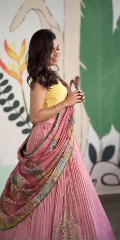 PC 383 Pink  Color Chinon Embroidery Thread Lehenga Choli Casual, Party Wear, Events, Festivals Wear Expected Delivery 4-6 Working Days @2329/- | Lehenga, Bollywood Lehenga, Creative Lehenga, Designer Lehenga, Embroidered Lehenga, Party Wear Lehenga