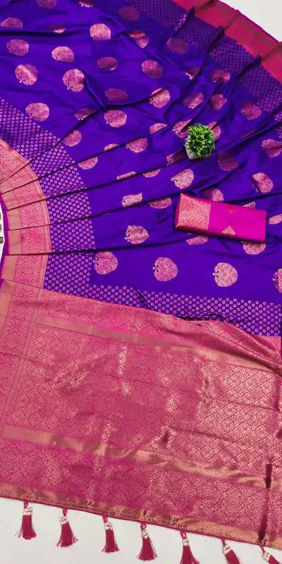 MB™️3281 Violet Color Soft Silk Copper Zari Design Saree Casual, Wedding, Party, Festival, Events, Expected Delivery 4-6 Working Days @2049/- | Designer Sarees, Embroidered Sarees, Sarees, Bollywood Sarees, Creative Sarees, Ethnic Saree, Modern Digital sarees, Party Wear Sarees