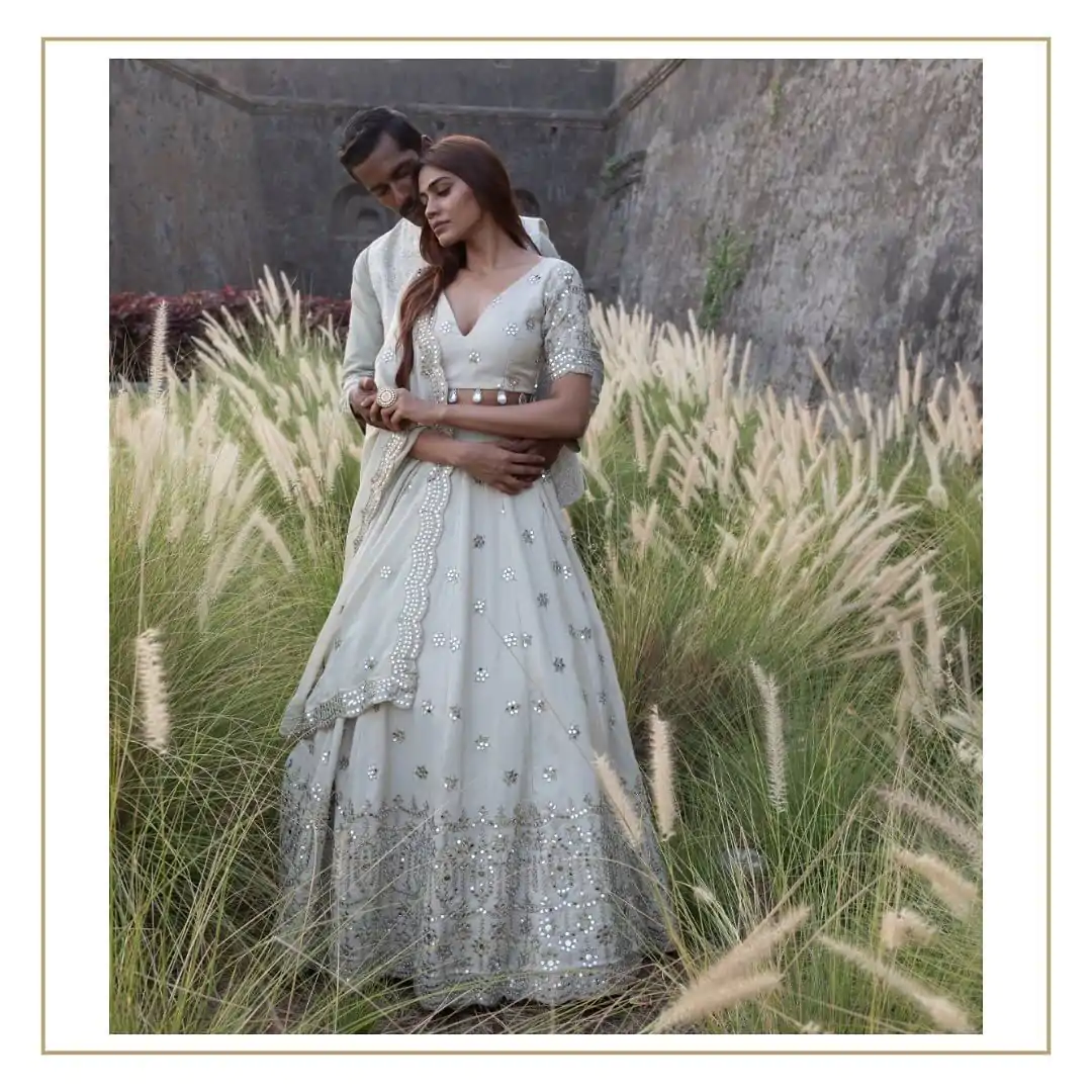 SRK 5186 White Color Georgette Heavy Embroidery Lehenga Choli Casual, Party Wear, Events, Festivals Wear Expected Delivery 4-6 Working Days @2149/- | Lehenga, Bollywood Lehenga, Creative Lehenga, Designer Lehenga, Embroidered Lehenga, Party Wear Lehenga
