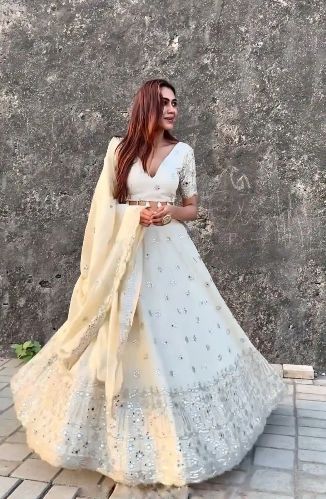 SRK 5186 White Color Georgette Heavy Embroidery Lehenga Choli Casual, Party Wear, Events, Festivals Wear Expected Delivery 4-6 Working Days @2149/- | Lehenga, Bollywood Lehenga, Creative Lehenga, Designer Lehenga, Embroidered Lehenga, Party Wear Lehenga