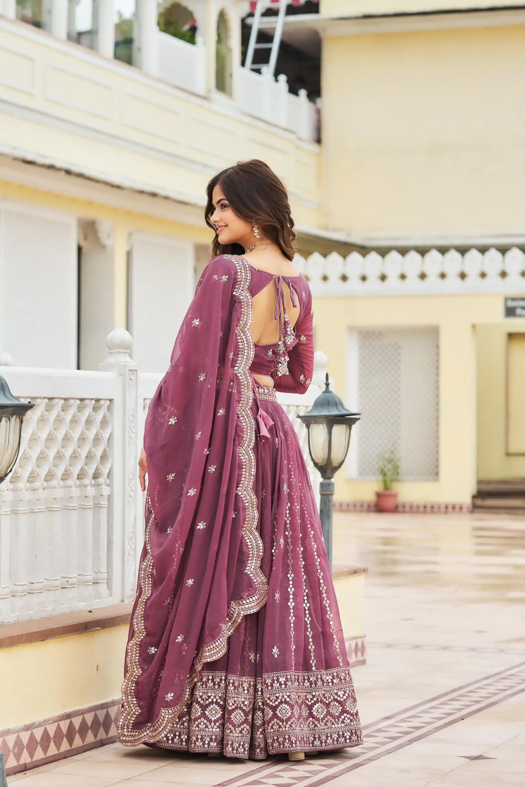 Ram 026 Purple Color Georgette Sequence Work Lehenga Choli Casual, Wedding, Festive, Events Expected Delivery 4-6 Working Days @3049/- | Lehenga, Bollywood Lehenga, Creative Lehenga, Designer Lehenga, Embroidered Lehenga, Party Wear Lehenga