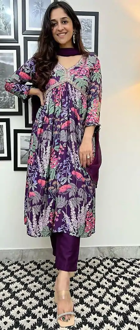RTC 5575 Violet Color Foix Georgette Digital Printed Salwar Suit Wedding, Party, Festive, Events Etc. Expected Delivery 4-6 Working Days @2049/- | Casual Suits, Salwar suit, Creative suits, Designer Suits, Palazzo Suits, Party Wear Suits, Patiala Suits, Straight Suits