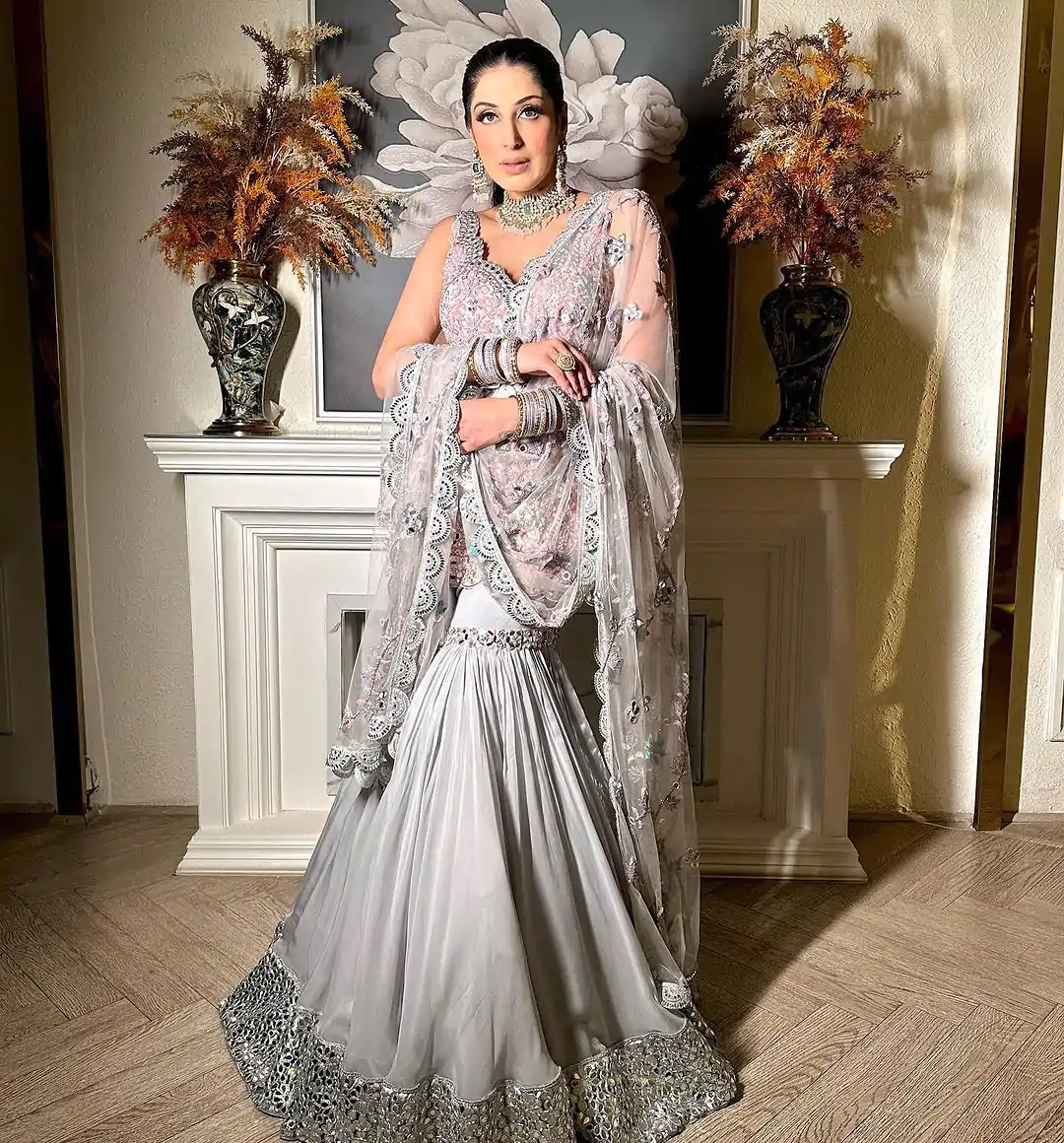 RTC 5760 Grey Color Fancy Georgette thread Sequence Work Sharara Suit Casual, Wedding, Party, Festive, Events Etc. Expected Delivery 4-6 Working Days @2549/ | Casual Suits, Jump Suits, Salwar suit, Creative suits, Designer Suits, Palazzo Suits, Party Wear Suits, Patiala Suits, Straight Suits