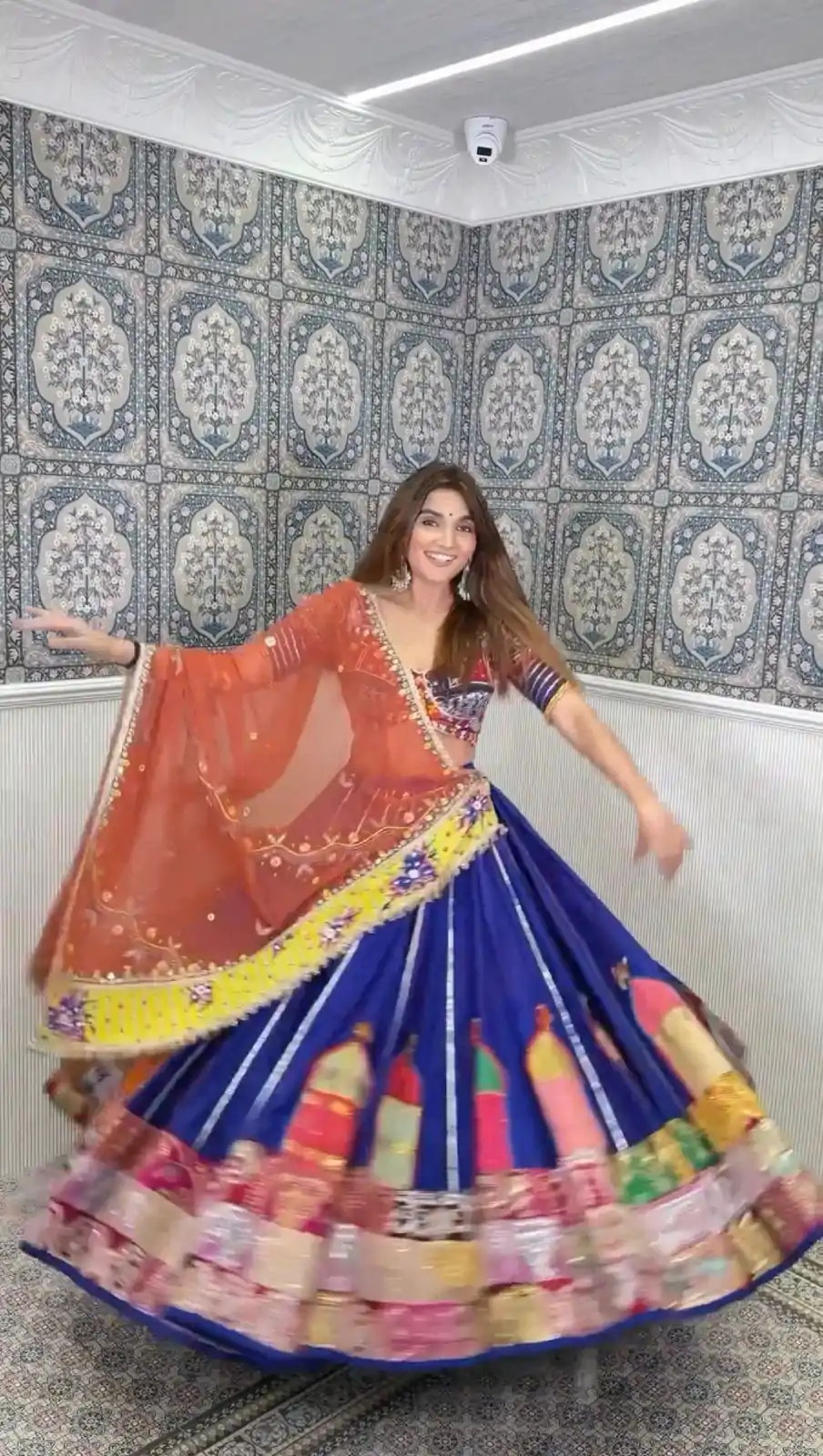 RTC 6474 Navy Blue Color Nice Reyon Digital Printed Patti Work Lehenga Choli Wedding, Party, Festive, Events Etc.   Expected Delivery 4-6 Working Days @2249/- | Lehenga, Bollywood Lehenga, Creative Lehenga, Designer Lehenga, Embroidered Lehenga, Party Wear Lehenga