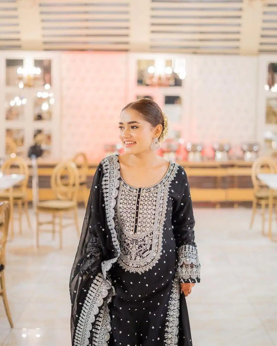 RTC 5766 Black Color Georgette Thread With Sequence Lehenga Choli Wedding, Party, Festive, Events Etc.   Expected Delivery 4-6 Working Days @2999/- | Lehenga, Bollywood Lehenga, Creative Lehenga, Designer Lehenga, Embroidered Lehenga, Party Wear Lehenga