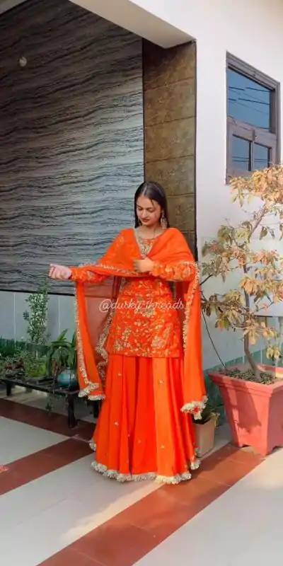 RTC 6462 Orange Color Pretty Georgette Thread Fancy Lace Lehenga Choli Wedding, Party, Festive, Events Etc.   Expected Delivery 4-6 Working Days @2099/- | Lehenga, Bollywood Lehenga, Creative Lehenga, Designer Lehenga, Embroidered Lehenga, Party Wear Lehenga