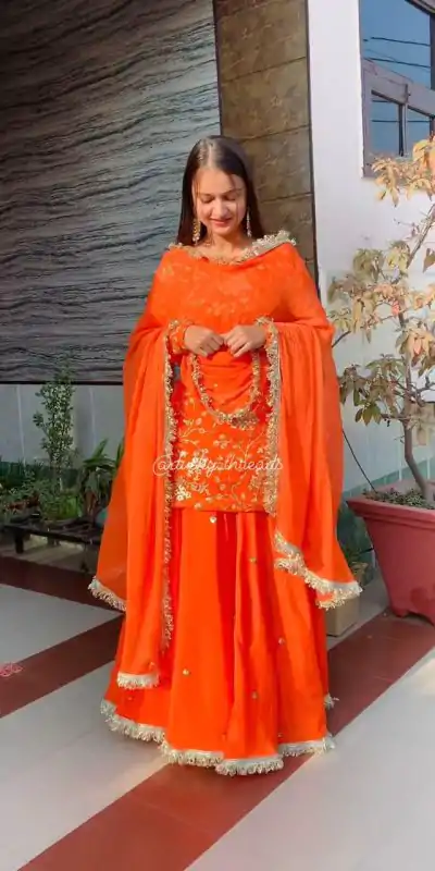 RTC 6462 Orange Color Pretty Georgette Thread Fancy Lace Lehenga Choli Wedding, Party, Festive, Events Etc.   Expected Delivery 4-6 Working Days @2099/- | Lehenga, Bollywood Lehenga, Creative Lehenga, Designer Lehenga, Embroidered Lehenga, Party Wear Lehenga
