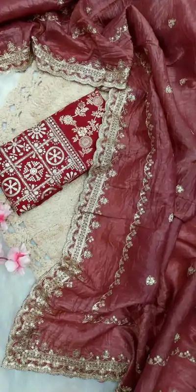 SSS 403 Red Color Georgette Work Embroidery Work Saree Casual, Party Wear, Wedding, Events Etc.4-6 Working Days@ 2499/- only | Designer Sarees, Embroidered Sarees, Sarees, Bollywood Sarees, Creative Sarees, Ethnic Saree, Modern Digital sarees, Party Wear Sarees