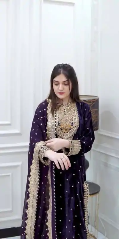 SR-1652 Navy Blue Color Velvet Georgette Embroidery Sequence Salwar Suit Casual, Wedding, Party, Festive, Events Etc.4-6 Working Days@ 2049/-only  | Casual Suits, Jump Suits, Salwar suit, Creative suits, Designer Suits, Palazzo Suits, Party Wear Suits, Patiala Suits, Straight Suits